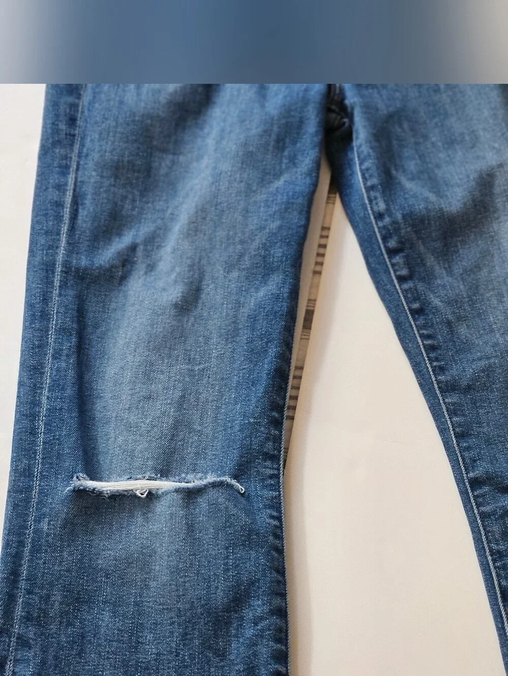 Mother The Hustler Ankle Fray Can't Stop Staring Wash SZ 24 Distressed